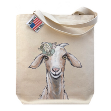 Load image into Gallery viewer, Goat Tote Bag, Farmhouse Neutral

