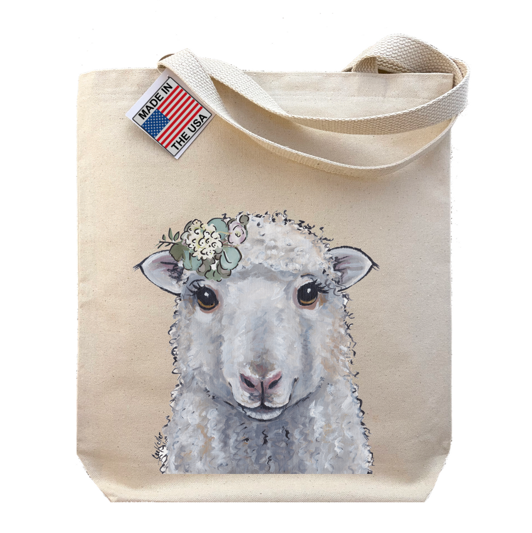 Sheep Tote Bag, Farmhouse Neutral