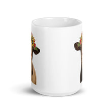 Load image into Gallery viewer, Goat Mug, &#39;Sunflower Luna&#39; Coffee Mug, 15oz Goat Mug
