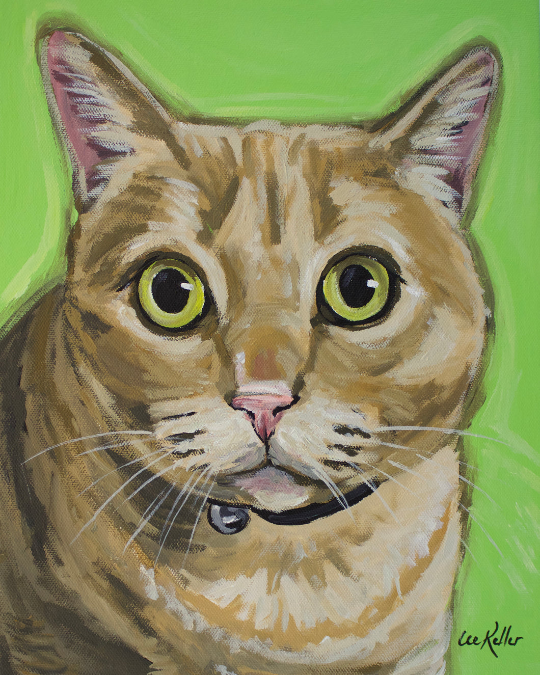 Cat Art Print, Orange Tabby Fine Art Print