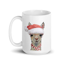 Load image into Gallery viewer, Alpaca Mug &#39;Sophie&#39;, Christmas Coffee Mug, 15oz Alpaca Mug
