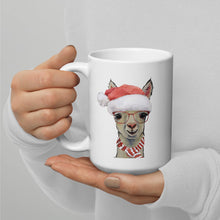 Load image into Gallery viewer, Alpaca Mug &#39;Sophie&#39;, Christmas Coffee Mug, 15oz Alpaca Mug
