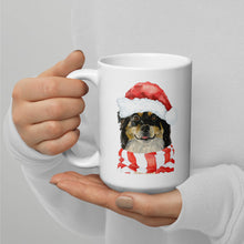 Load image into Gallery viewer, Dog Mug &#39;Border Collie&#39;, Christmas Coffee Mug, 15oz Dog Mug
