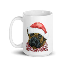 Load image into Gallery viewer, Dog Mug &#39;Bull Mastiff&#39;, Christmas Coffee Mug, 15oz Dog Mug
