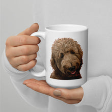Load image into Gallery viewer, Apricot Golden Doodle Mug, Dog Coffee Mug, 15oz Apricot Golden Doodle Dog Mug
