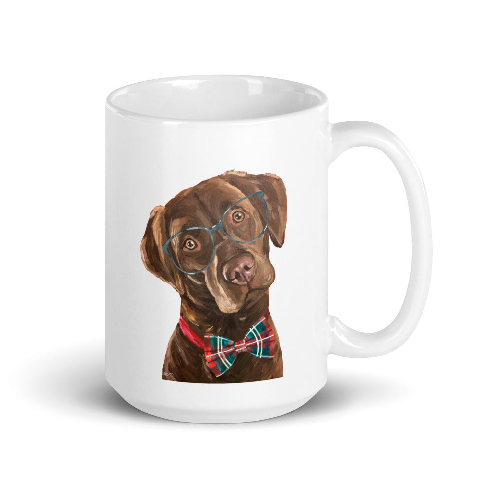 Dog Mug 'Chocolate Lab', Christmas Coffee Mug, 15oz Dog Mug