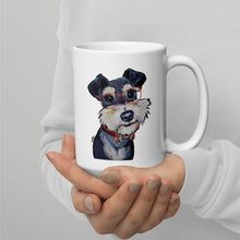 Load image into Gallery viewer, Dog Mug &#39;Schnauzer&#39;, Christmas Coffee Mug, 15oz Dog Mug

