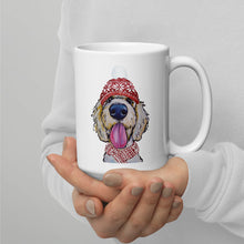 Load image into Gallery viewer, Dog Mug &#39;GoldenDoodle&#39;, Christmas Coffee Mug, 15oz Dog Mug
