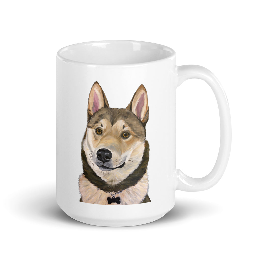 Malamute Mug, Dog Coffee Mug, 15oz Malamute Dog Mug