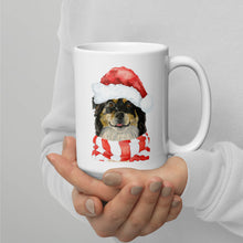 Load image into Gallery viewer, Dog Mug &#39;Border Collie&#39;, Christmas Coffee Mug, 15oz Dog Mug

