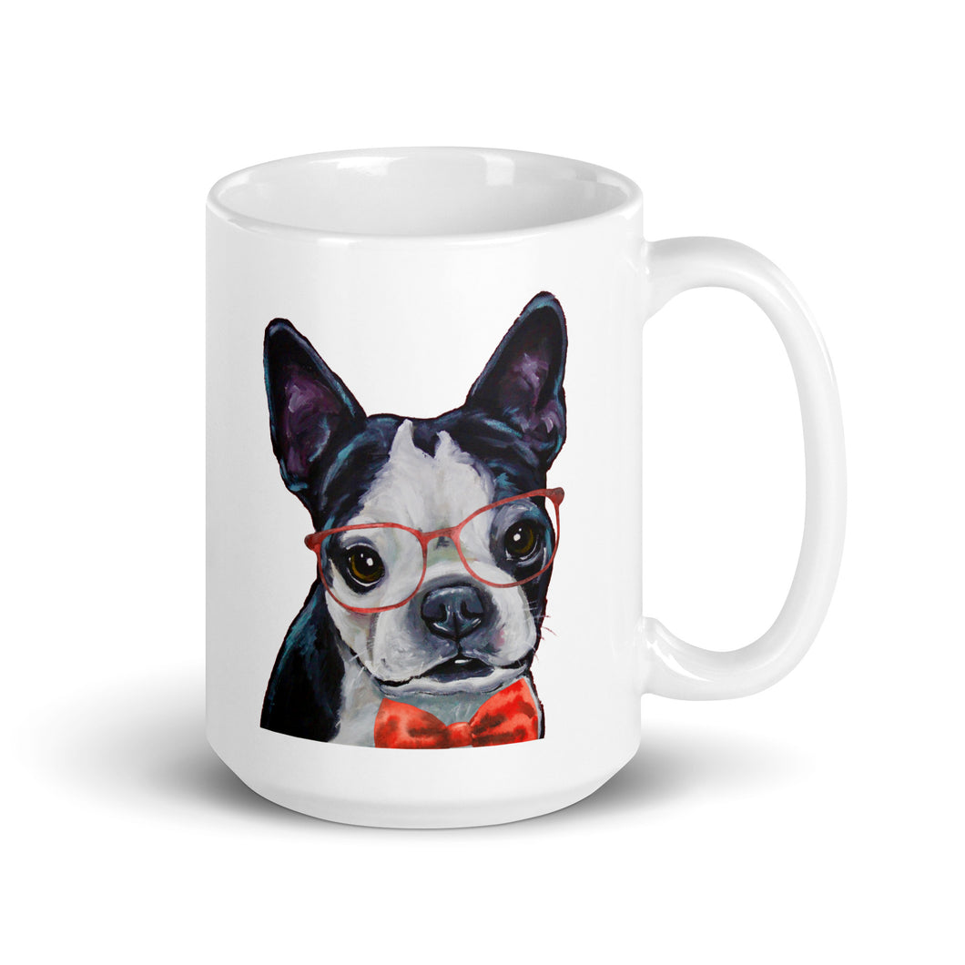Dog Mug 'Boston Terrier', Christmas Coffee Mug, 15oz Dog Mug