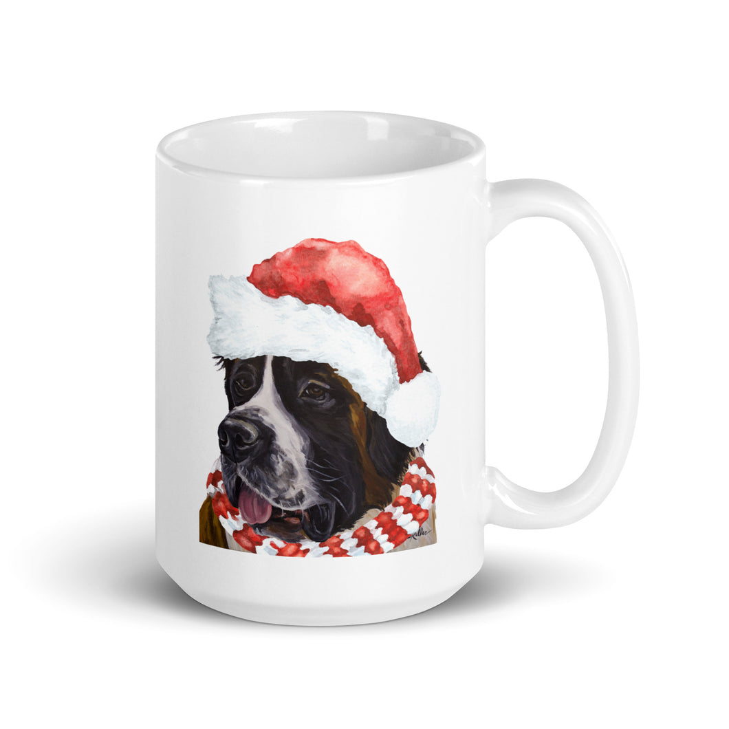 Dog Mug 'Saint Bernard', Christmas Coffee Mug, 15oz Dog Mug