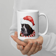 Load image into Gallery viewer, Dog Mug &#39;Saint Bernard&#39;, Christmas Coffee Mug, 15oz Dog Mug

